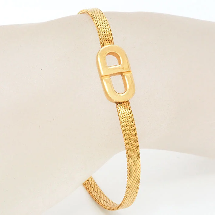 Vintage Christian Dior Flat Belt Bracelet