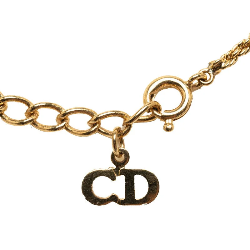 CHRISTIAN DIOR Vintage Necklace Gold Plated Ladies