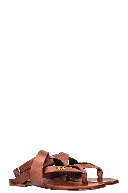 CHRISTIAN DIOR Sandals Brown SS 2019