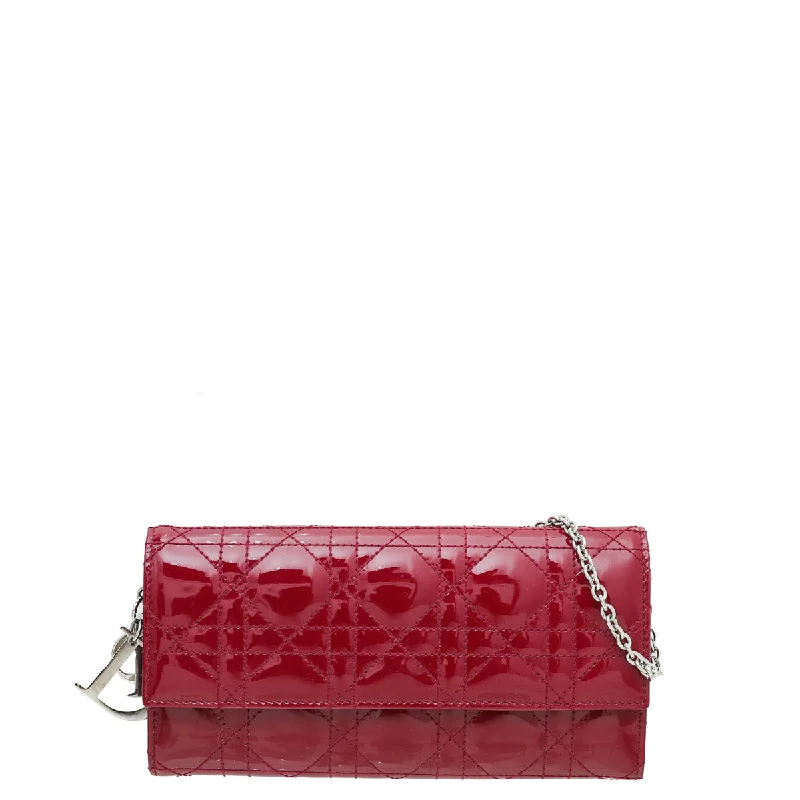 Christian Dior Cherry Lady Dior Rendezvous Wallet On Chain