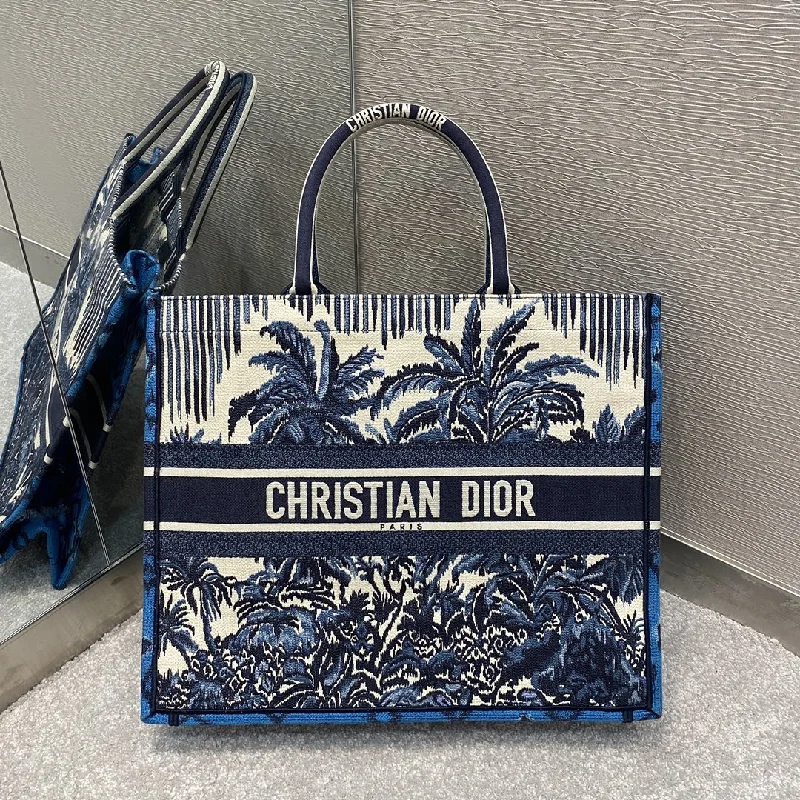 Christian Dior Large Book Tote Blue