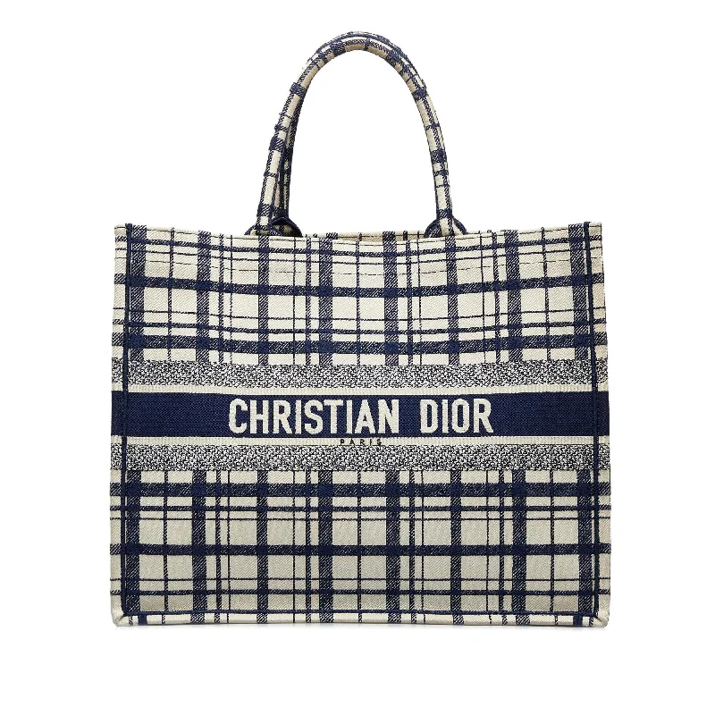 Dior Large Check n Dior Book Tote (SHG-EW40j6)