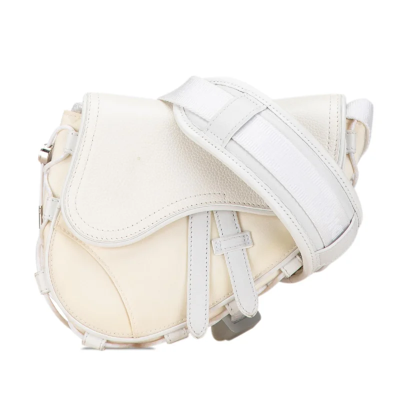 Dior Sacai Technical Fabric and Leather Saddle Bag (SHG-CkqzIJ)