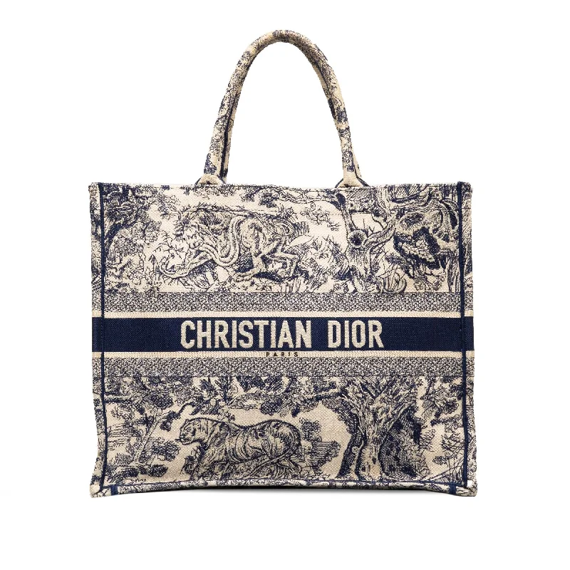 Dior Large Toile De Jouy Book Tote (SHG-zBob0t)