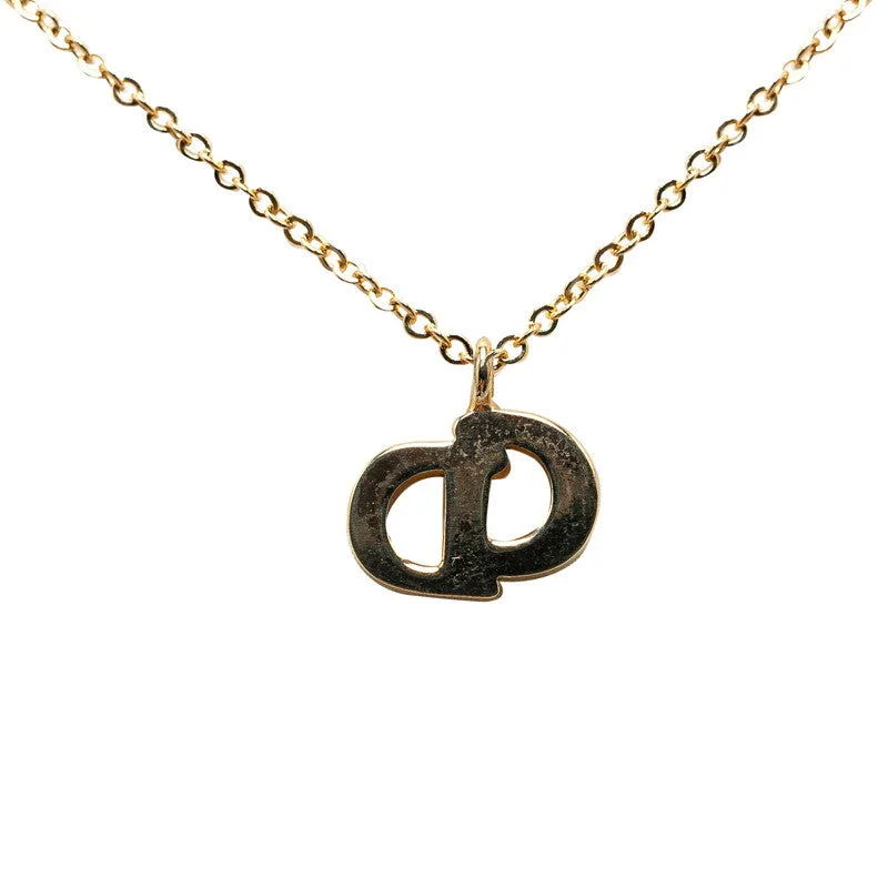 Dior CD logo necklace g black makeup ladies Dior