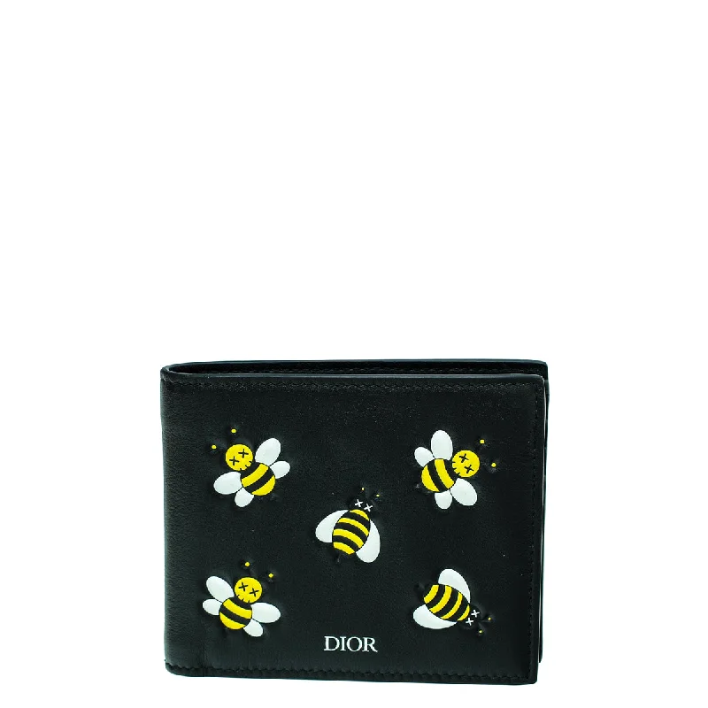 Christian Dior Bicolor X Kaws Bees Bifold Wallet