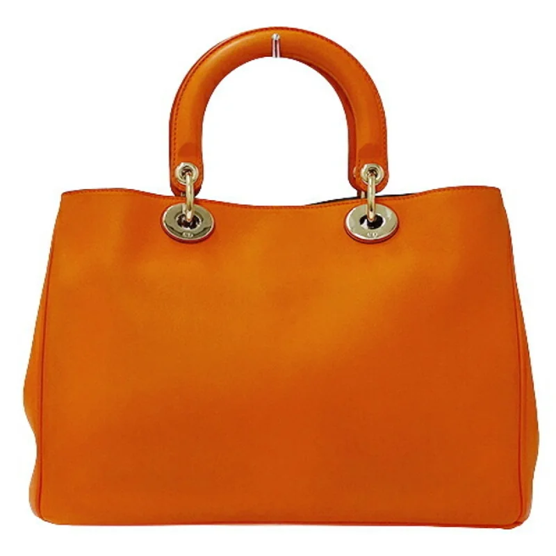 CHRISTIAN Christian Dior Bag Ladies Handbag Shoulder 2way Leather Diorissimo Orange