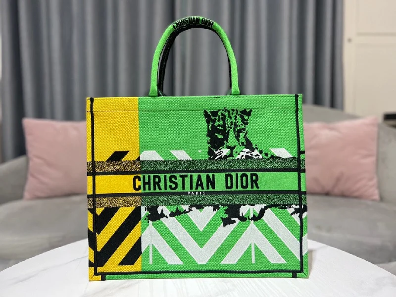 Christian Dior Large Book Tote Green, For Women,