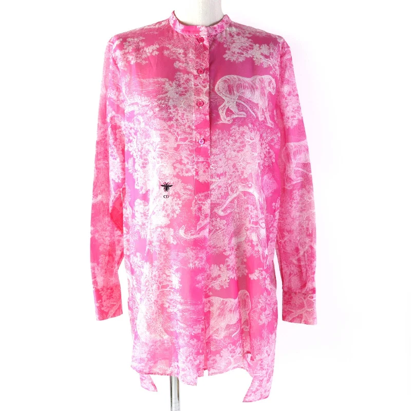 Christian Dior Long sleeve shirt 221B54A3846 cotton pink 40