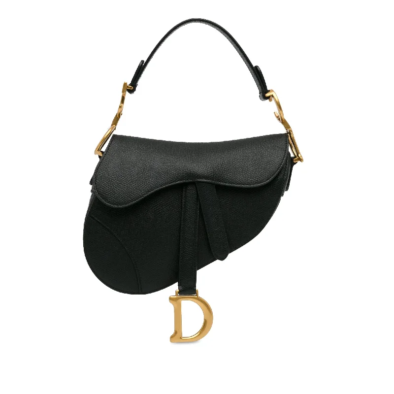 Dior Mini Leather Saddle Bag (SHG-OgjXiq)