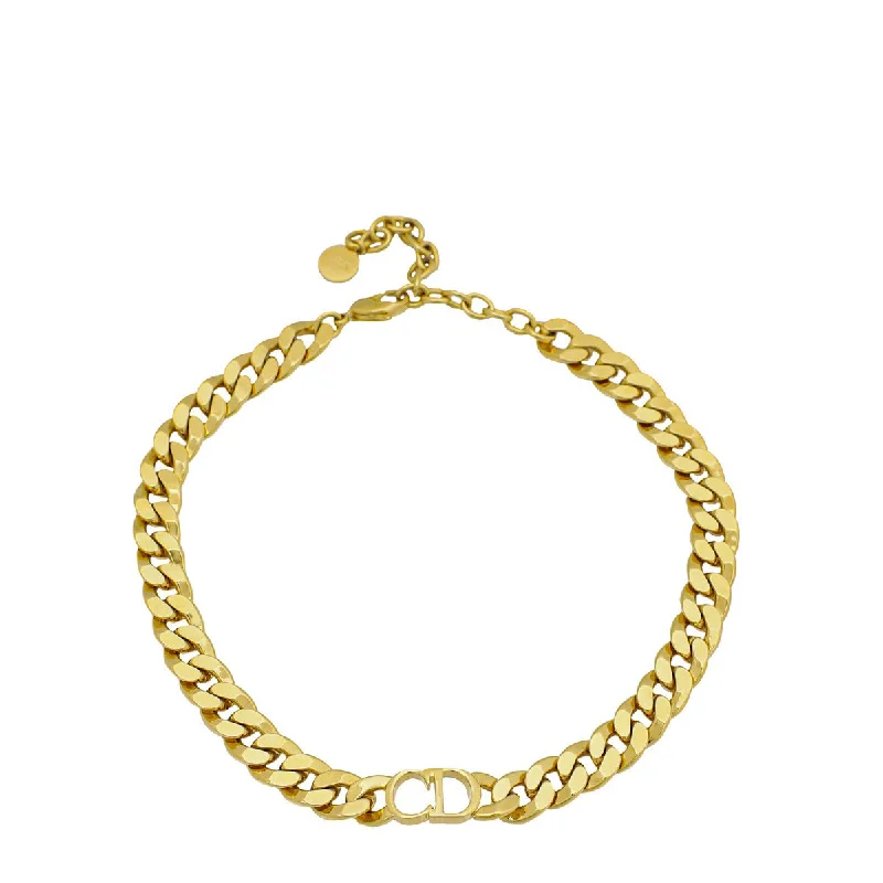 Christian Dior Gold Finish Danseuse Etoile Choker Necklace