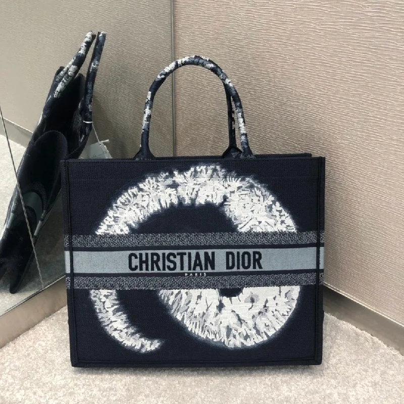 Christian Dior Large Book Tote Black For Women 16.5in/42cm