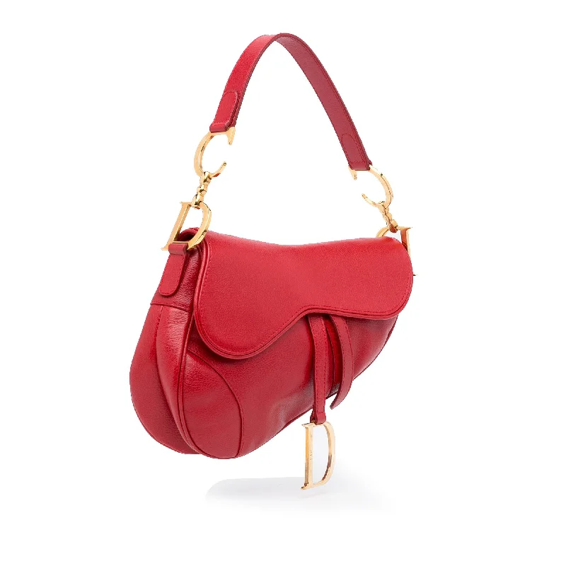 Dior Saddle Bag Red Calfskin