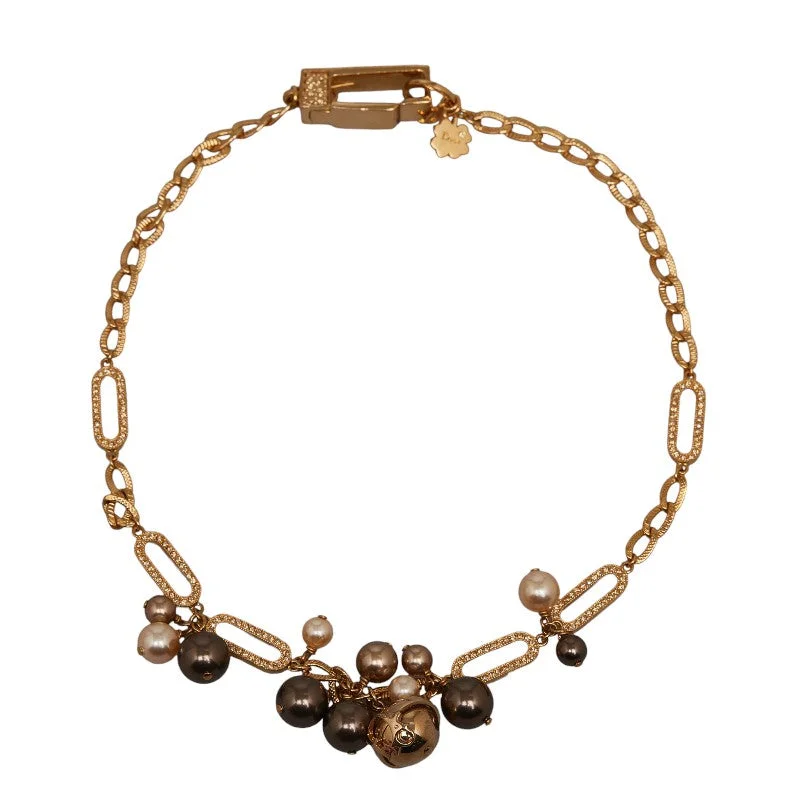 Dior Pearl Chain  Bracelet 2WAY Gold   Dior