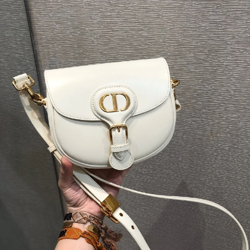 Christian Dior Mini Bobby Bag, White , For Women  Handbags, Shoulder Bags, Crossbody Bags, 18cm