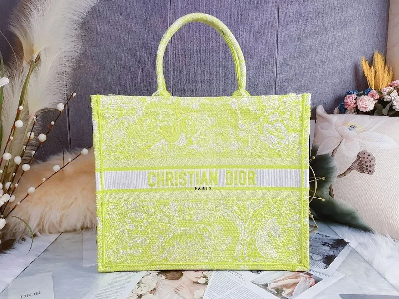 Christian Dior Large Book Tote Yellow