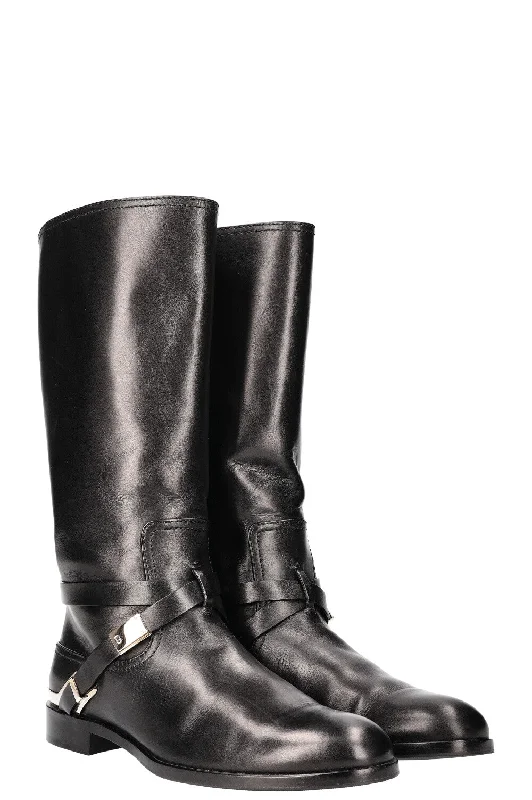 CHRISTIAN DIOR Boots Equestrian Black