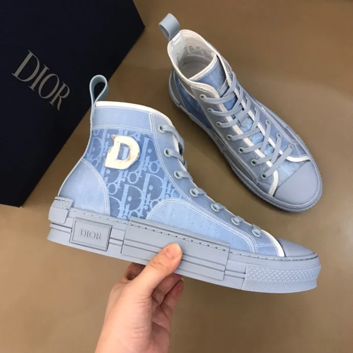 Christian Dior B23 BLUE HIGH-TOP SNEAKER