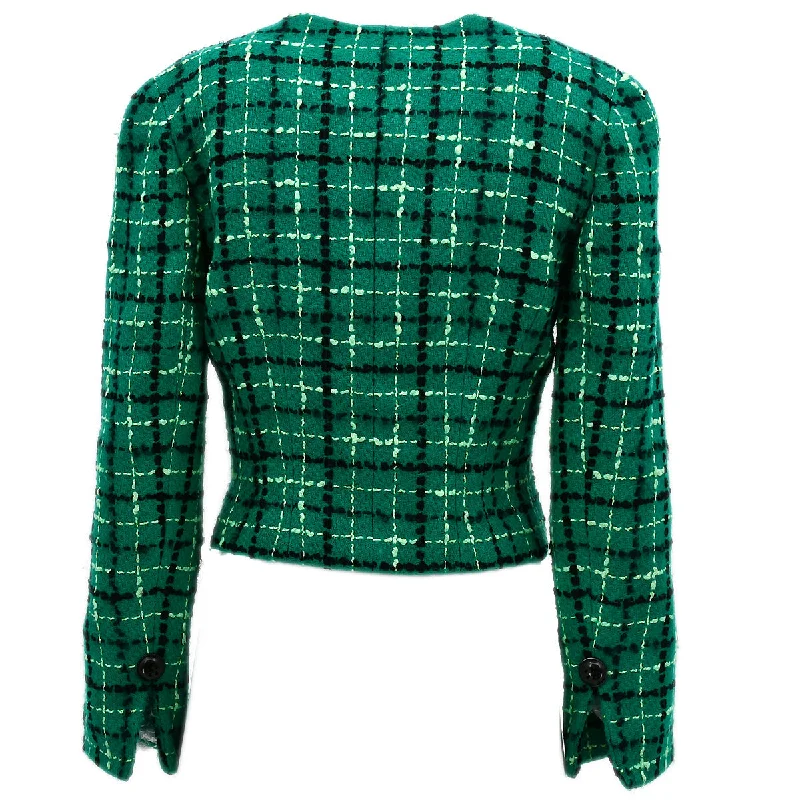 Christian Dior Collarless Jacket Green #9