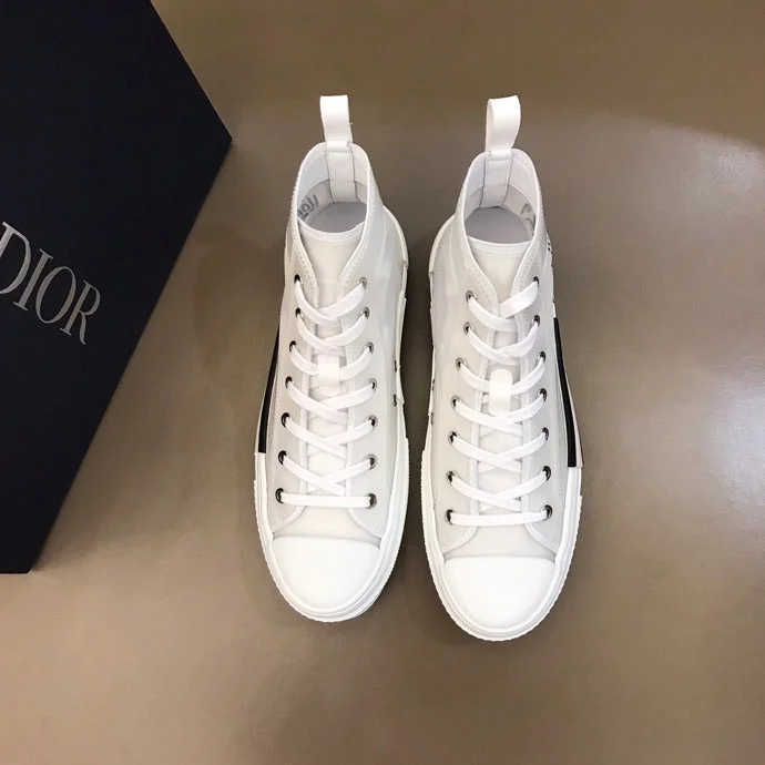 Christian Dior B23 White Canvas HIGH-TOP SNEAKER