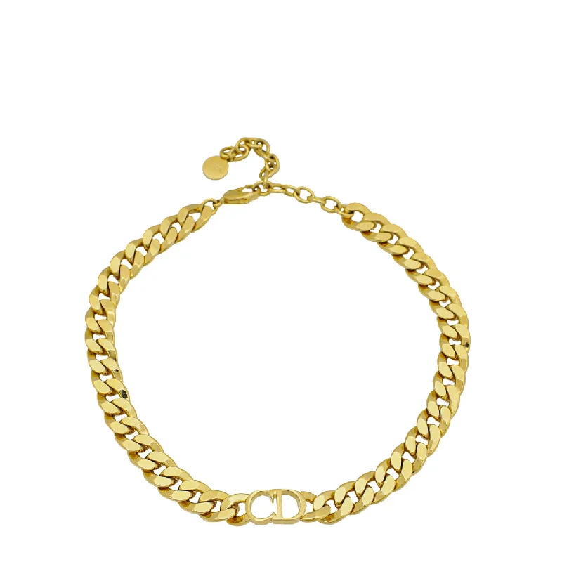 Christian Dior Gold Danseuse Etoile Choker Necklace