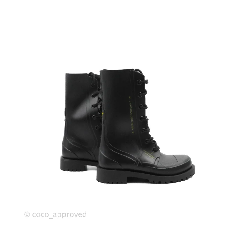 Dior Diorcamp Rubber Boots Black Size 35