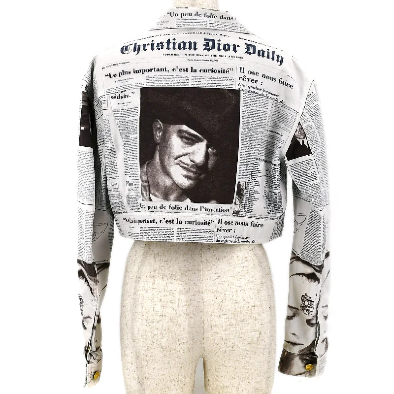 Christian Dior Fall 2000 Newspaper Jacket White