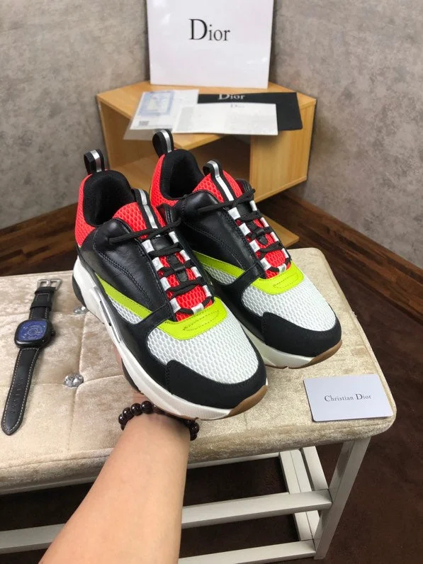 Christian Dior B22 Red And Yellow Sneaker