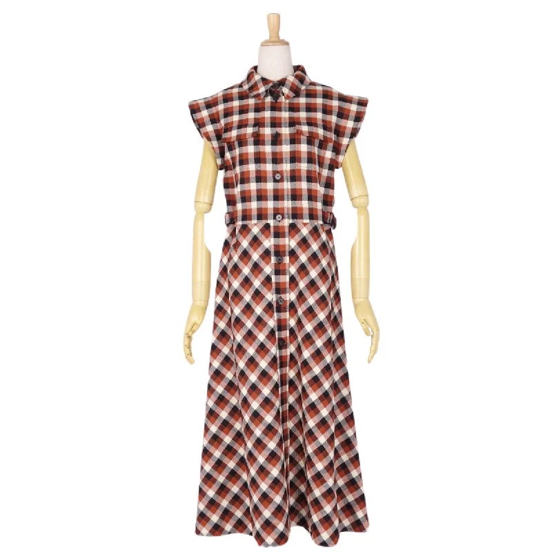 Christian Dior One Earrings Dress 2020AW Mid-French Holid Checks Tops  F40 USA8 I44 (M Equivalent) Multicolor FODEST