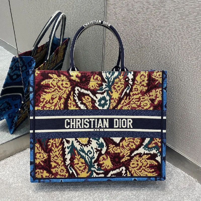 Christian Dior Large Book Tote Paisley