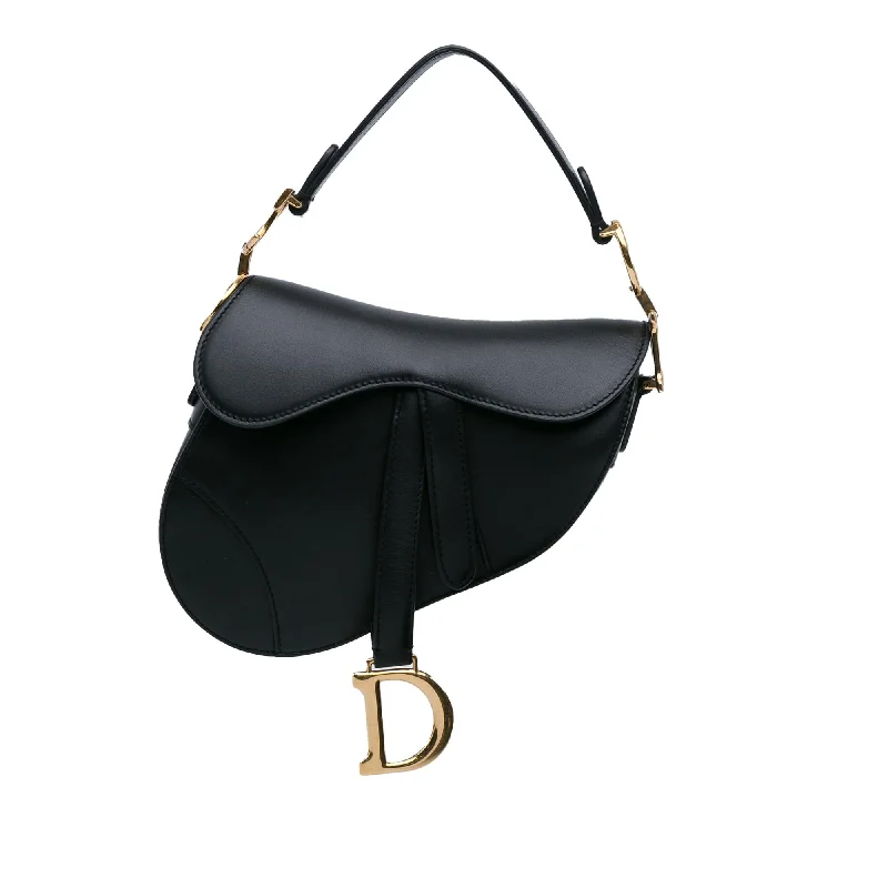 Dior Mini Leather Saddle Bag (SHG-vgQEIu)