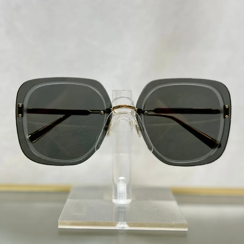 DIOR UltraDior Square Black Metal Sunglasses TS3757